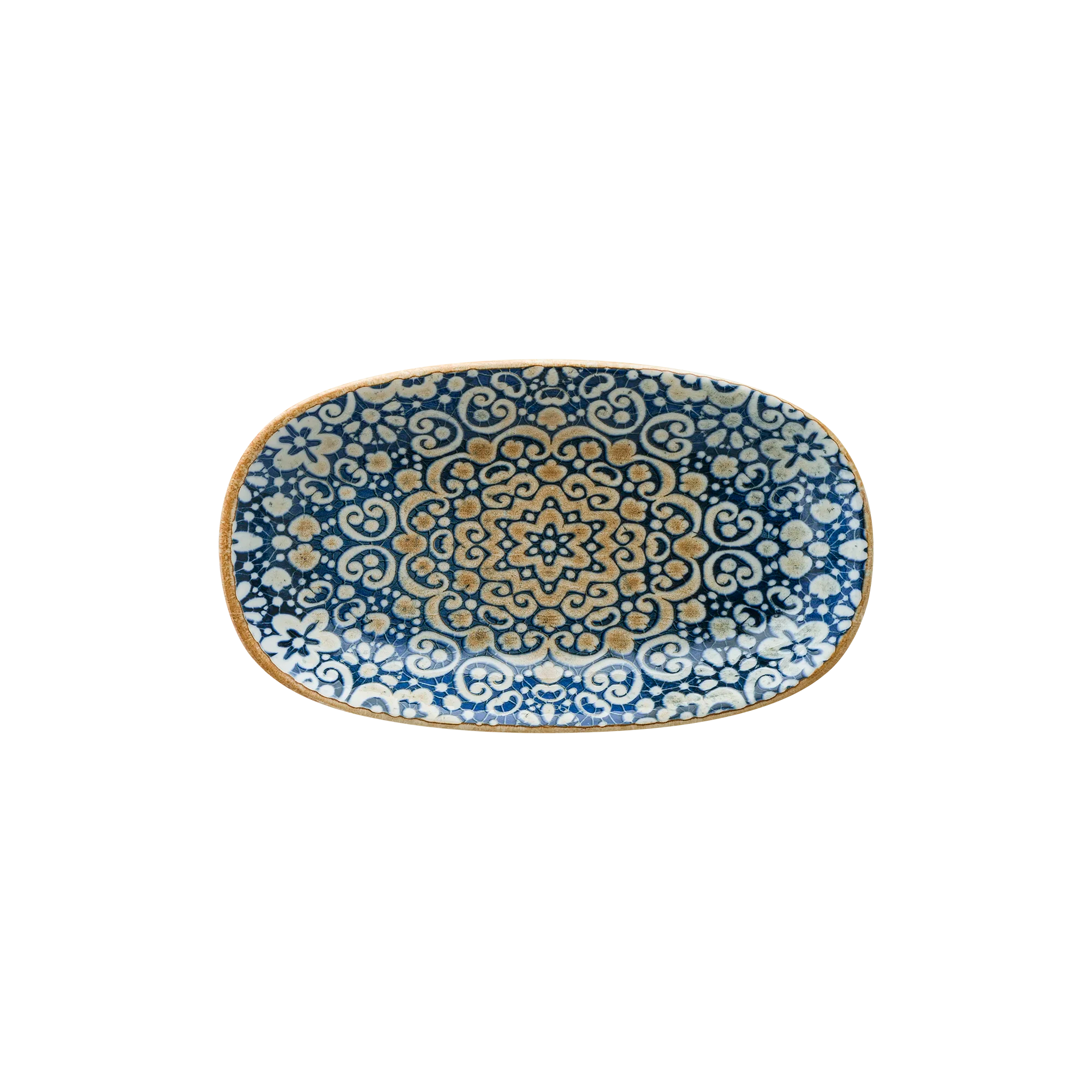 Bonna Alhambra Gourmet Oval Kayık Tabak 34*19 cm 1050 cc, sunum tabağı