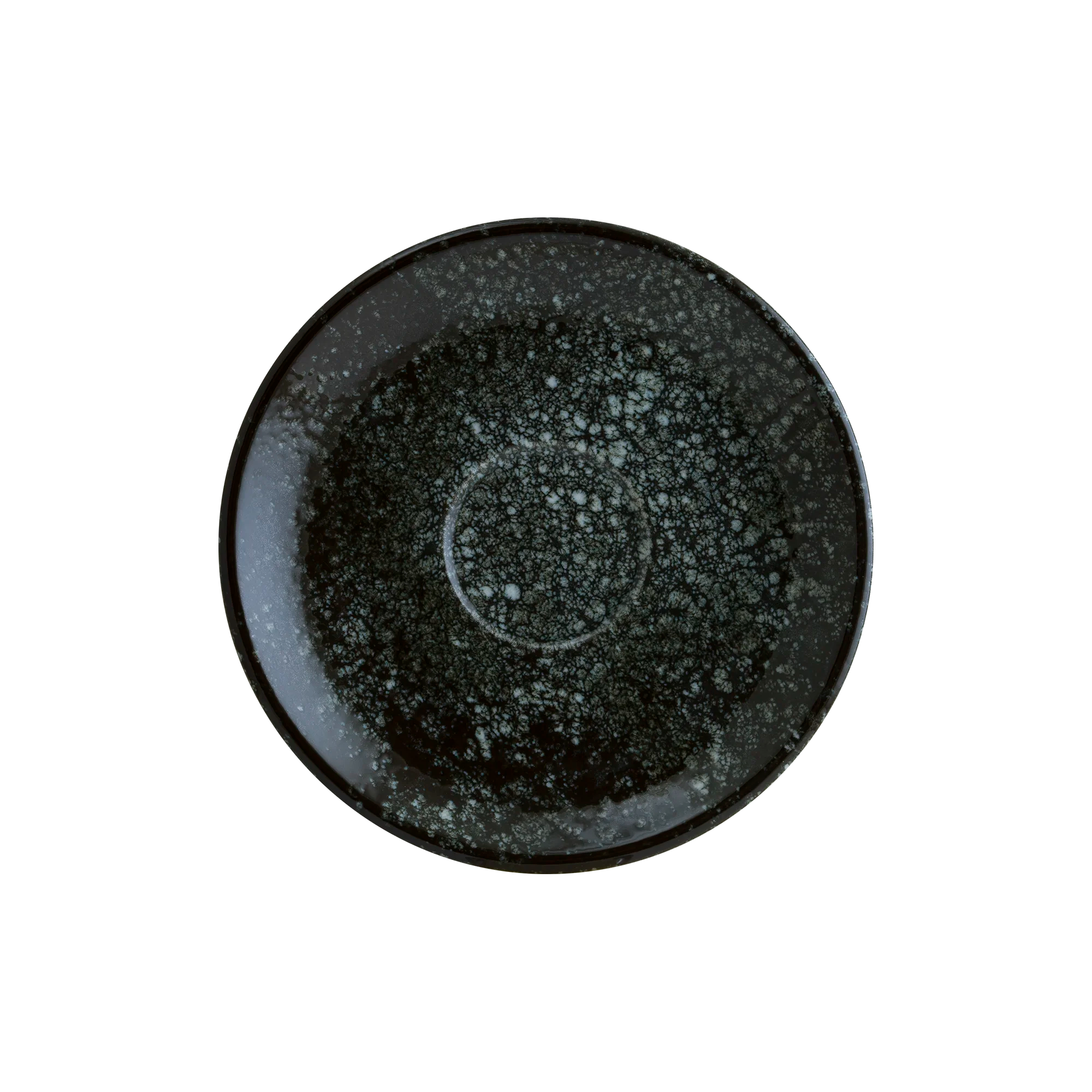 Bonna Cosmos Black Gourmet Kahve Fincanı Tabağı 12 cm, kahve fincanı