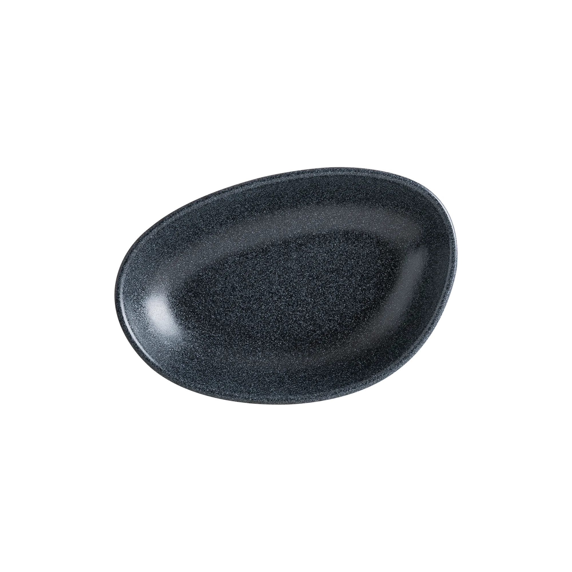 Bonna Graphite Vago Oval Kayık Tabak 15*8.5 cm 140 cc, sunum tabağı