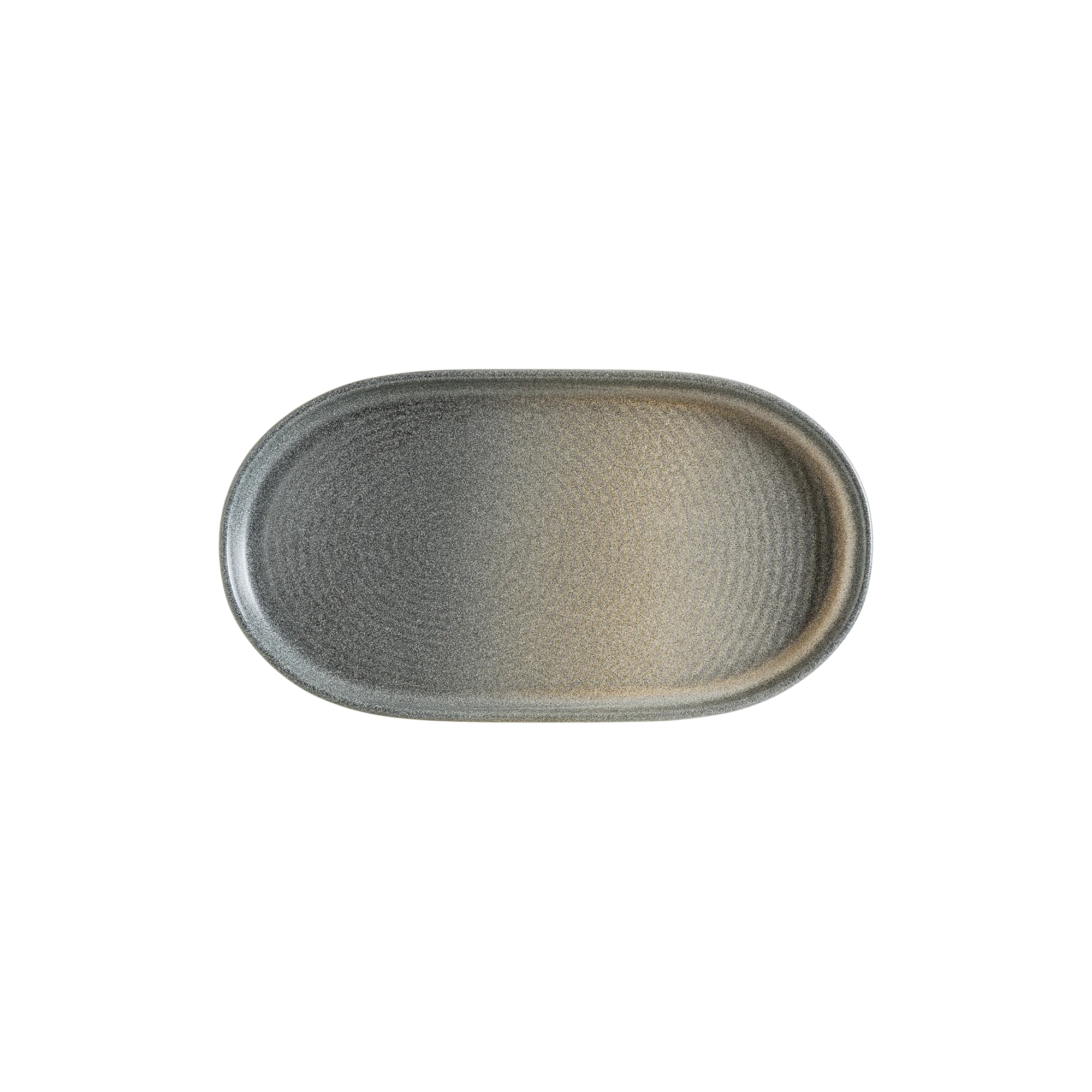 Bonna Hornfels Ripple Oval Tabak 37 cm, servis tabağı