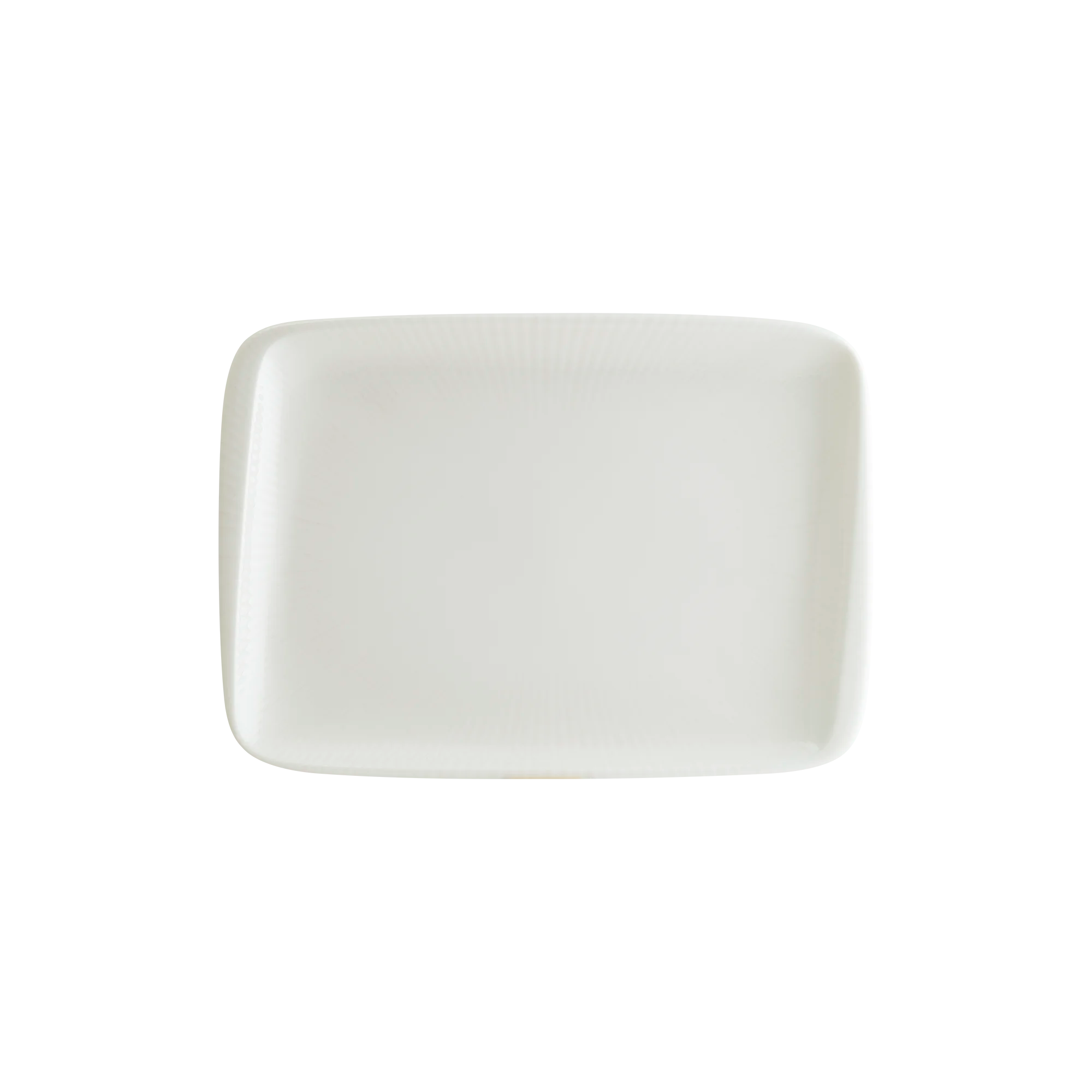Bonna Iris White Moove Dikdörtgen Tabak 23*16 cm, servis tabağı