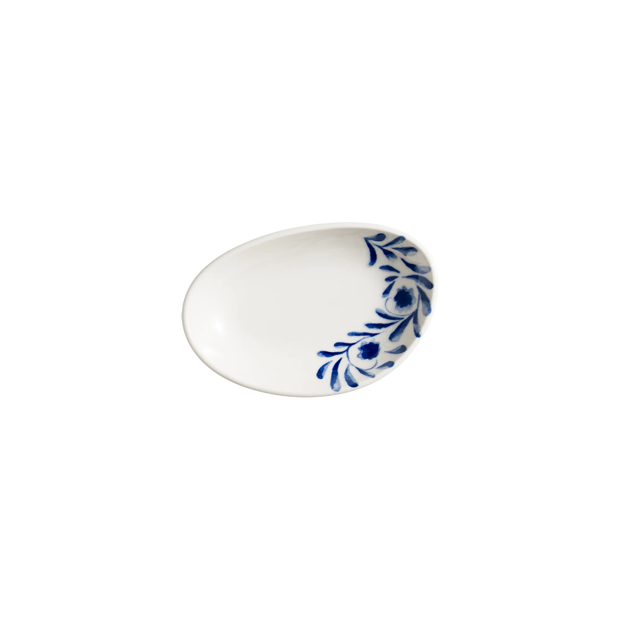 Bonna Lavis Blue Vago Oval Kayık Tabak 12*8 cm, sunum tabağı