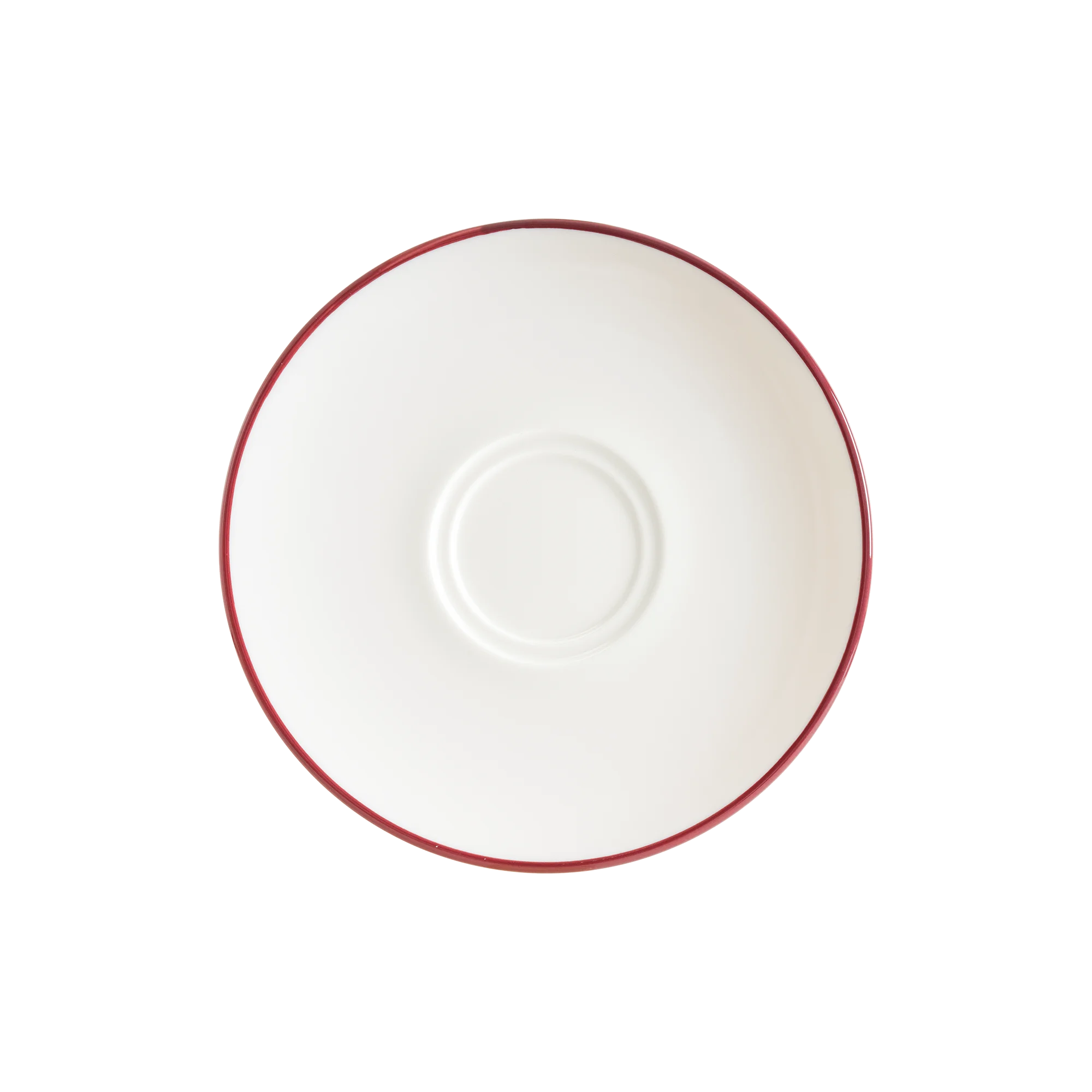 Bonna Linea Burgundy Kahve Fincan Tabağı 16 cm, fincan tabağı