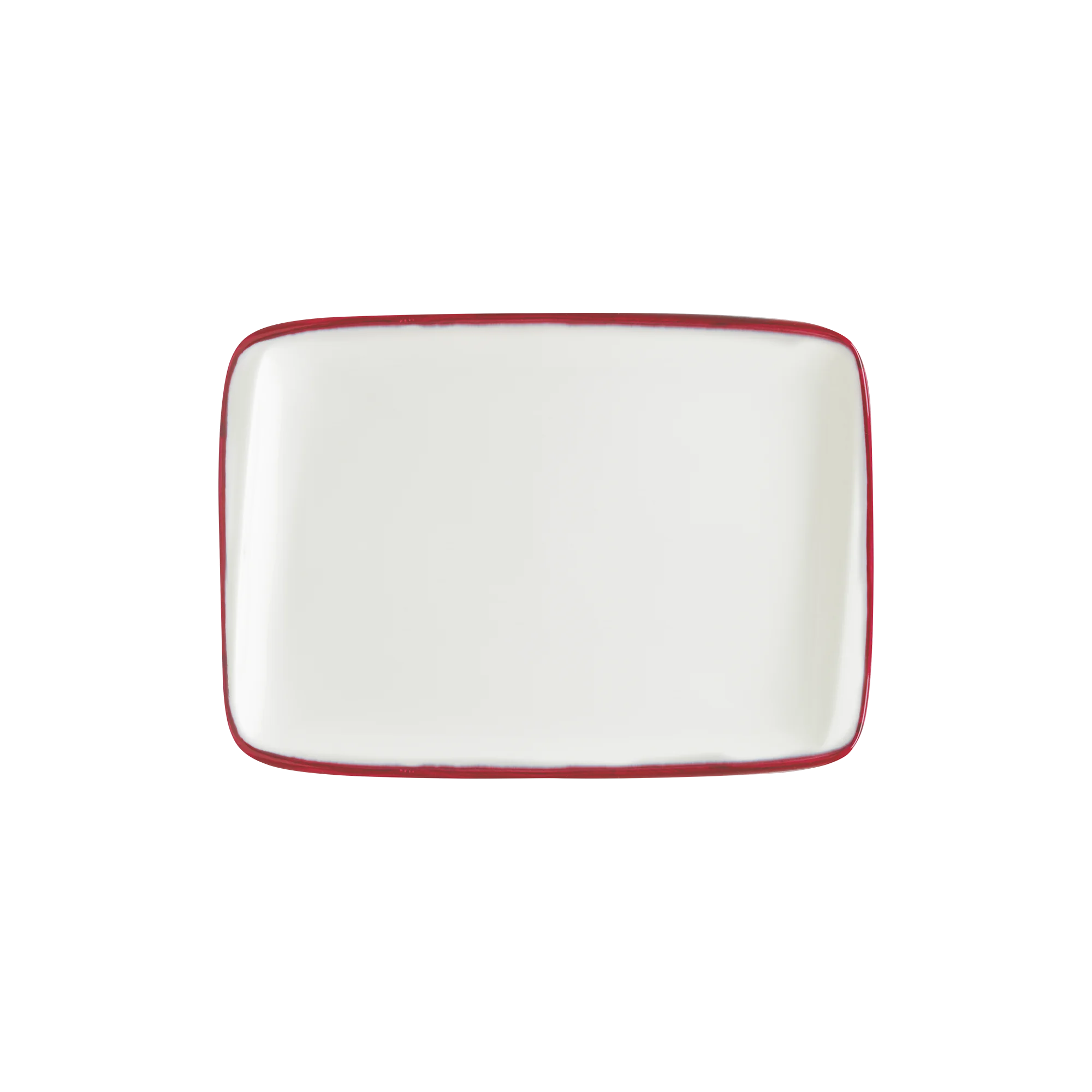 Bonna Linea Burgundy Moove Dikdörtgen Tabak 23*16 cm, servis tabağı
