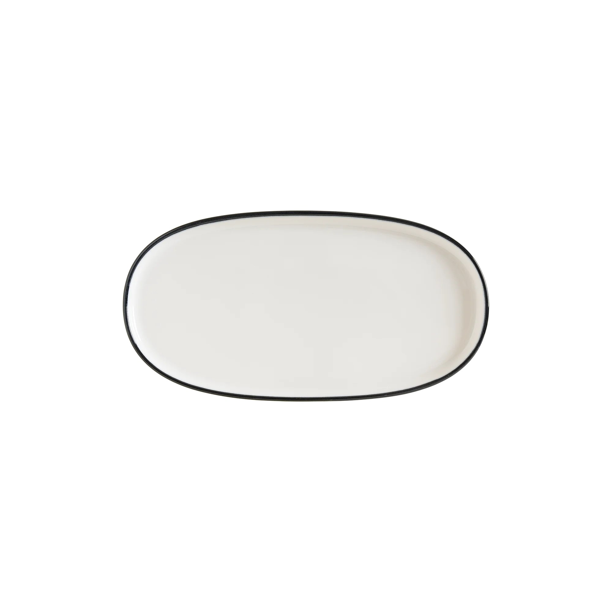 Bonna Linea Black Hygge 21cm Oval Tabak, servis tabağı