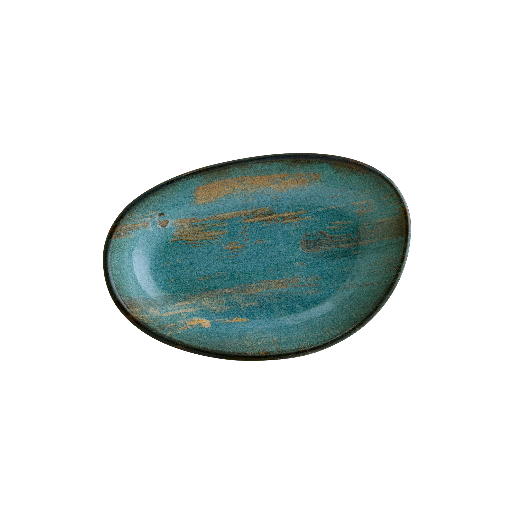 Bonna Madera Mint Vago Oval Kayık Tabak 15*8.5 cm 140 cc, sunum tabağı