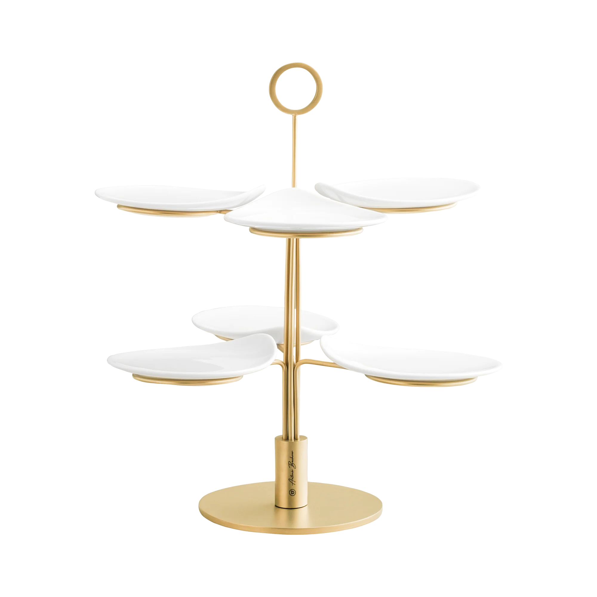 Bonna Clair Mat Gold 7'li Sunum Stant Seti, profesyonel servis ürünü