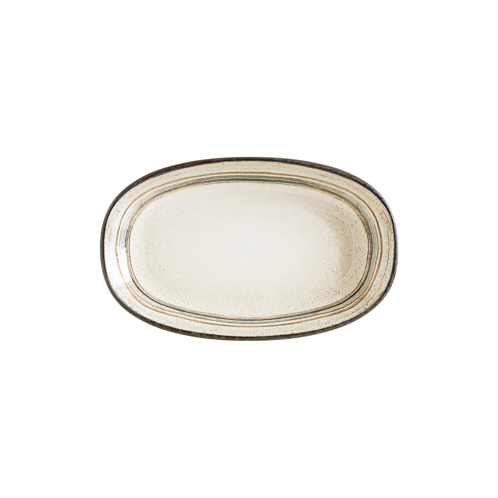Bonna Cortado Spiral Gourmet Oval Kayık Tabak 24*14 cm 430 cc, sunum tabağı