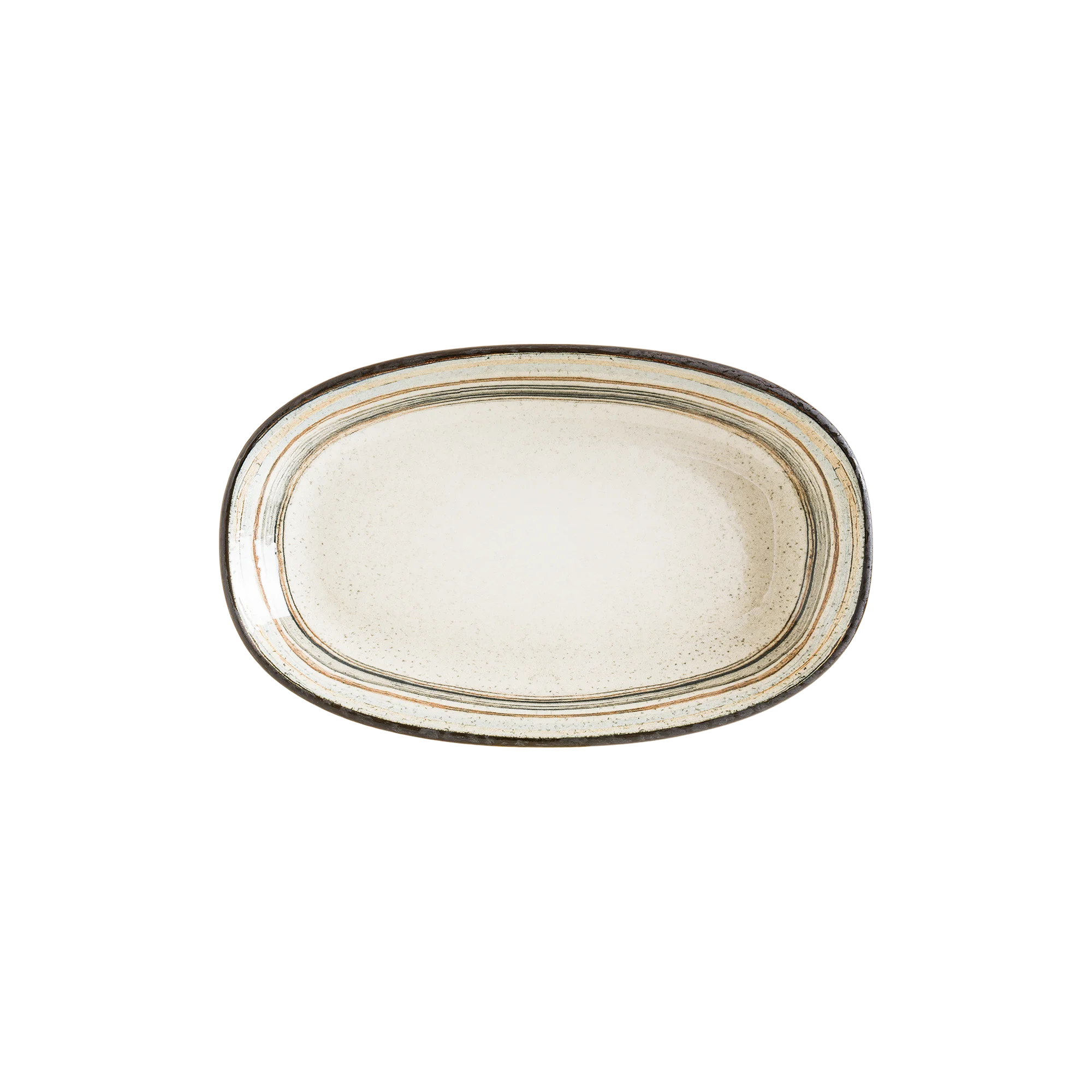 Bonna Cortado Spiral Gourmet Oval Kayık Tabak 34*19 cm 1050 cc, sunum tabağı