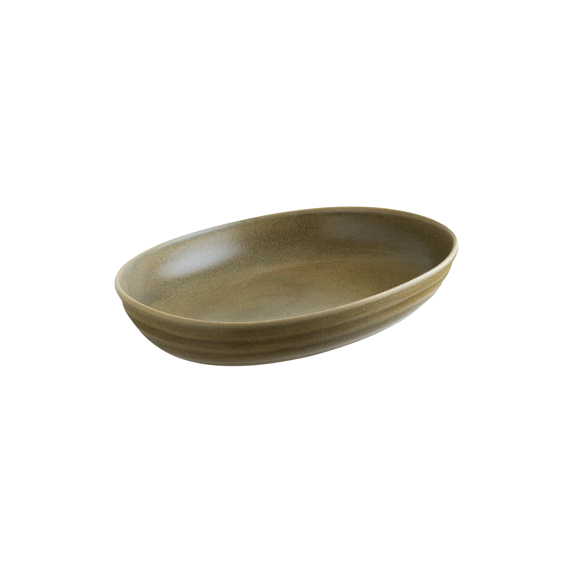 Bonna Terra Pott Oval Kayık Tabak 12 cm 120 cc, sunum tabağı