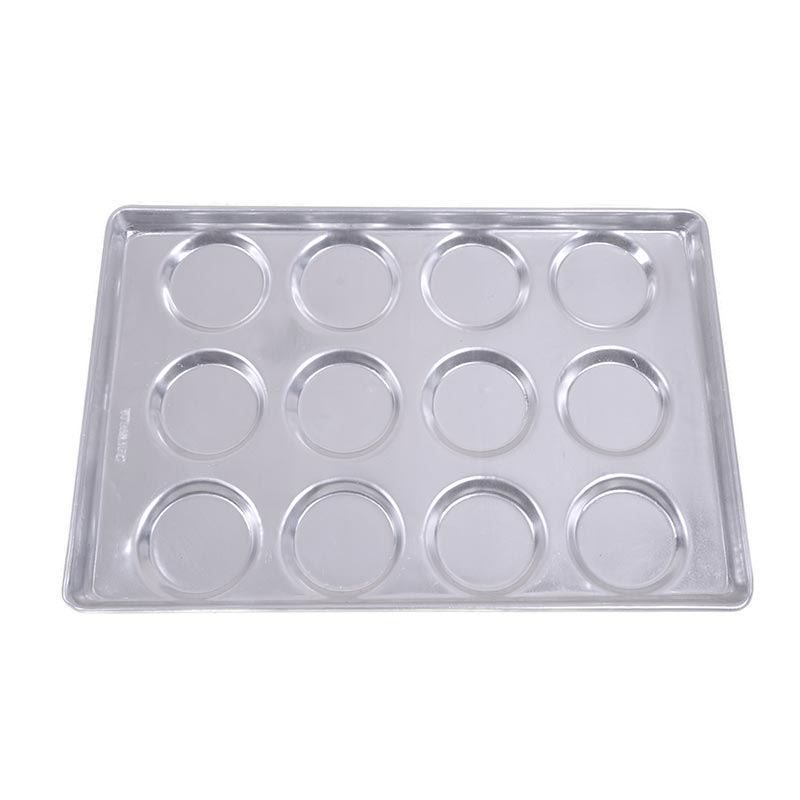 almetal aluminyum hamburger ekmegi tavasi 12 gozlu 115 mm 53x65 cm hamburger ekmegi pisirme tavasi