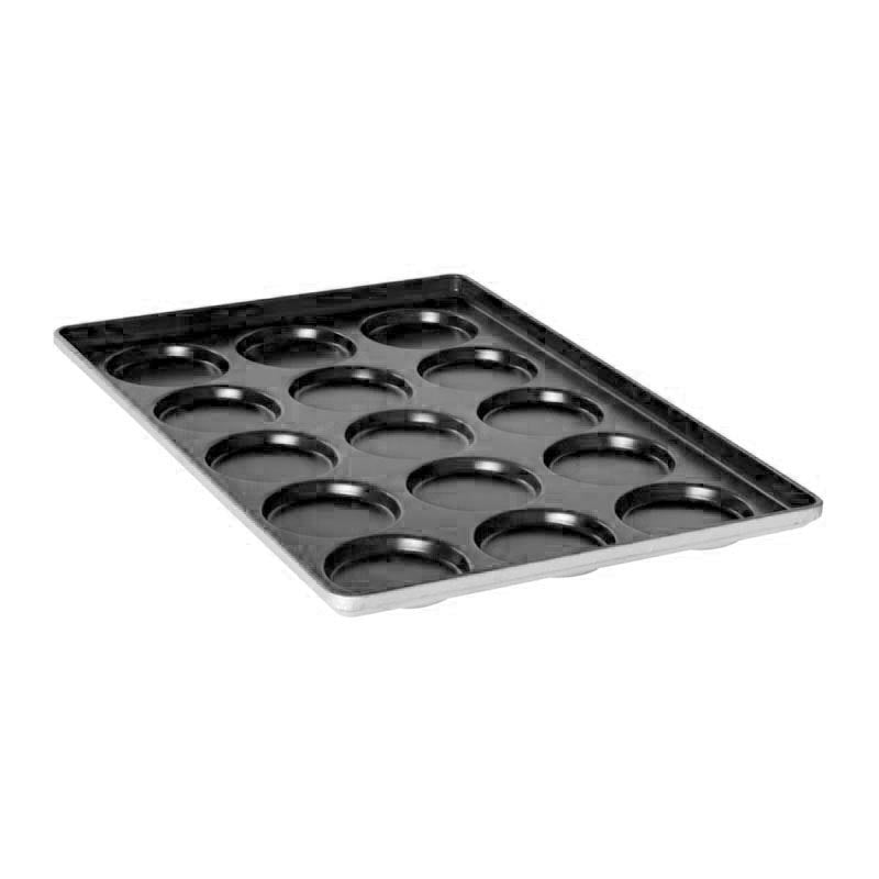 almetal kaplamali aluminyum hamburger ekmegi tavasi 24 gozlu 115 mm 49x74 cm hamburger ekmegi pisirme tavasi