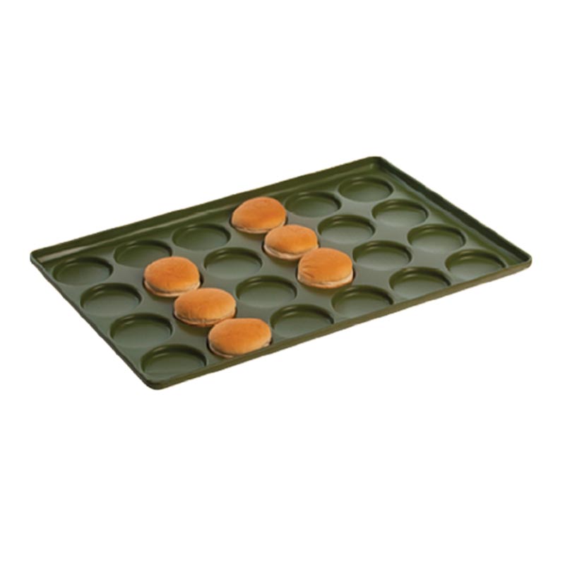 almetal kaplamali aluminyum hamburger ekmegi tavasi 35 gozlu 125 mm 74x98 cm hamburger ekmegi pisirme tavasi