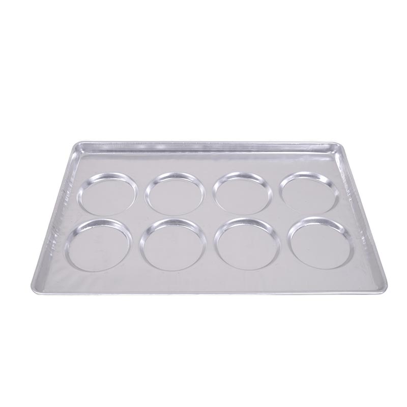 almetal aluminyum hamburger ekmegi tavasi 8 gozlu 40x60 cm hamburger ekmegi pisirme tavasi