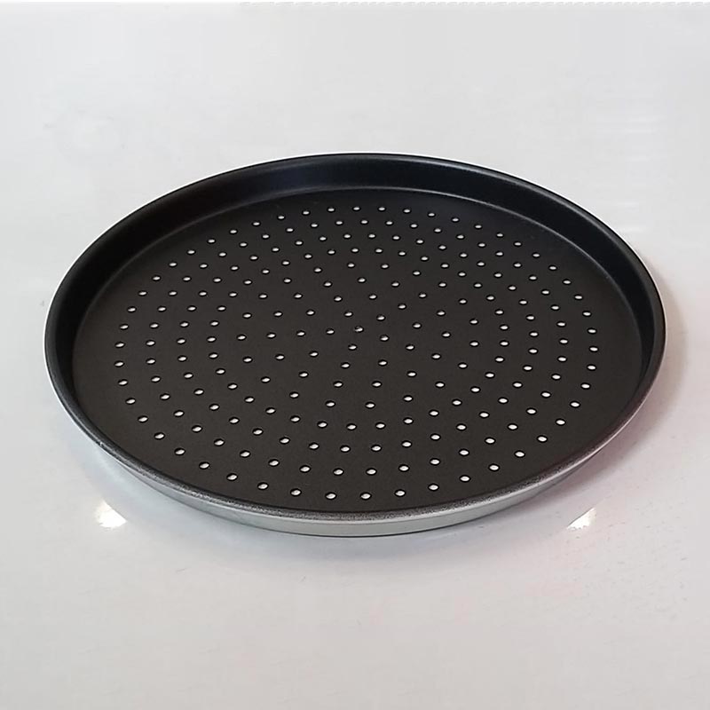 almetal standart model delikli kaplamali pizza tavasi 22 cm pizza pisirme tavasi