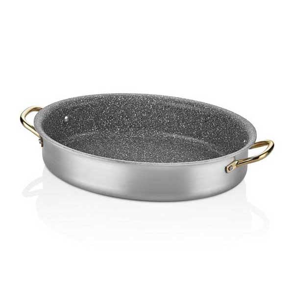 altinbasak alu granit oval tencere 28x20 cm mini porsiyon servis ve sunum ekipmani
