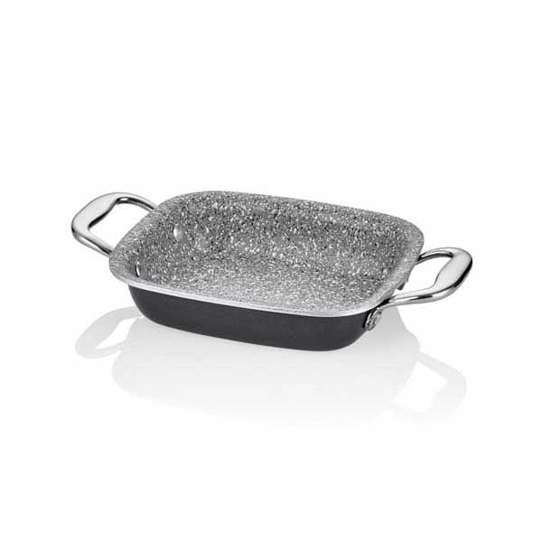 altinbasak granit elit kare sahan 16x14 cm mini porsiyon servis ve sunum ekipmani