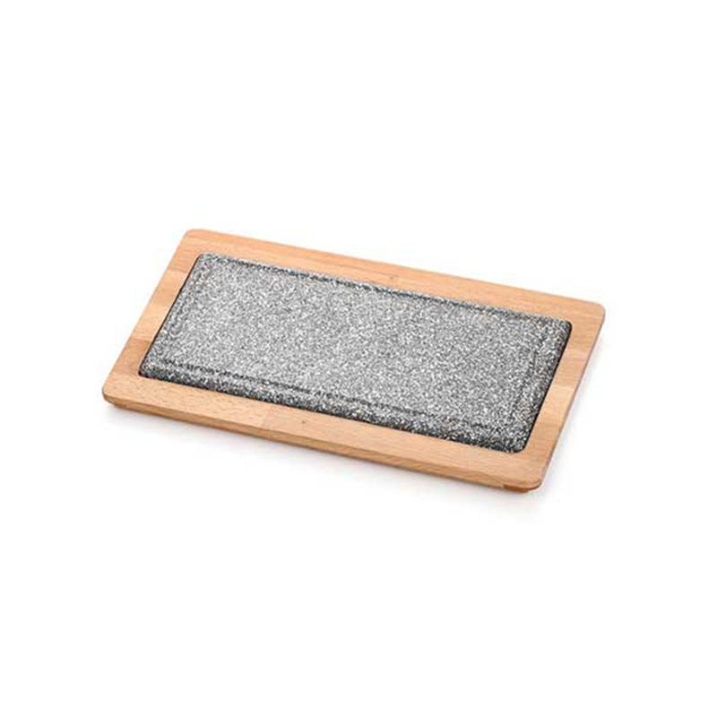 altinbasak granit steak sunum dokum seti 22x34 cm profesyonel mutfak kullanimina uygun pisirme ekipmani