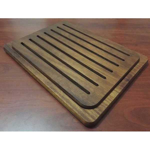 altinbasak iki parcali ekmek tahtasi iroko 40x30 cm profesyonel mutfak kullanimina uygun pisirme ekipmani