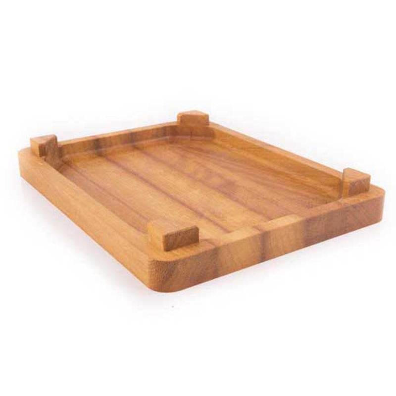 altinbasak kasa model hamburger tepsisi iroko 34x26 cm servis ve sunum icin paslanmaz tepsi