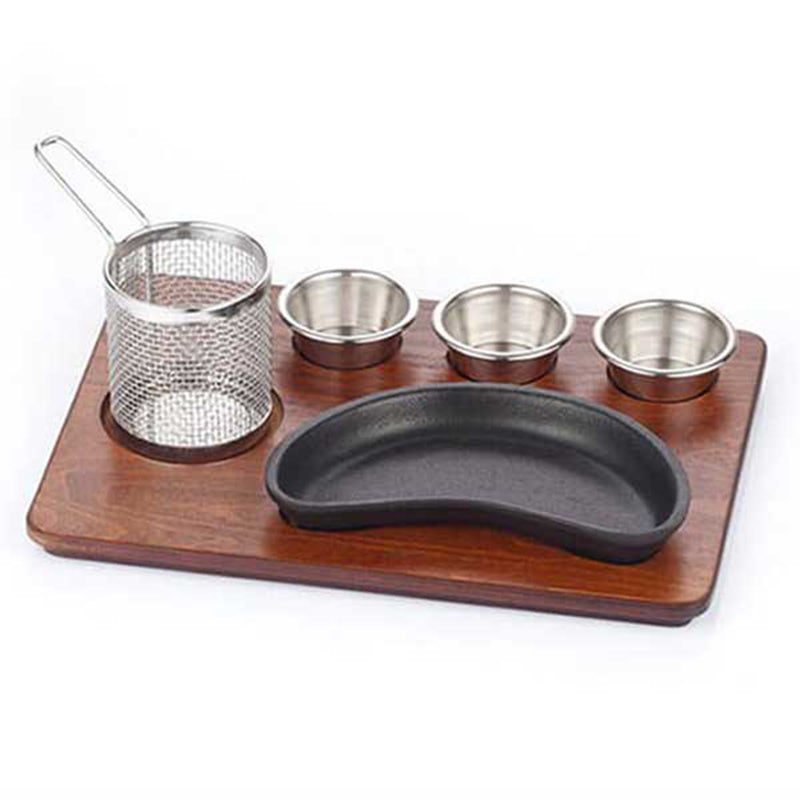 altinbasak mdf fajita sunum seti teflon dokum bobrek tava 35x26 cm fajita sunumu ve sicak servis icin profesyonel set