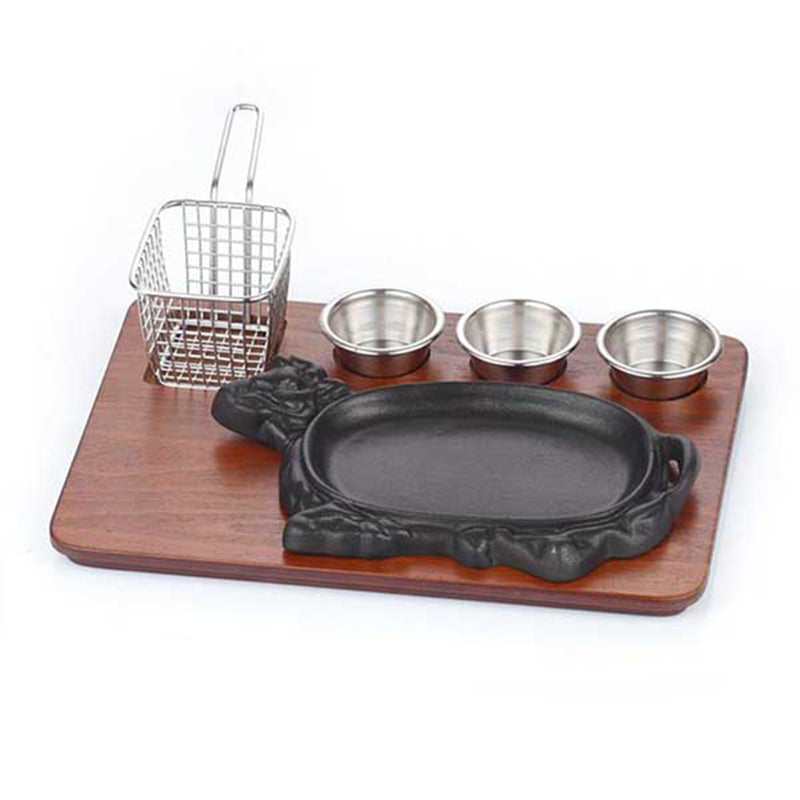 altinbasak mdf fajita sunum seti teflon dokum bufalo 35x26 cm fajita sunumu ve sicak servis icin profesyonel set