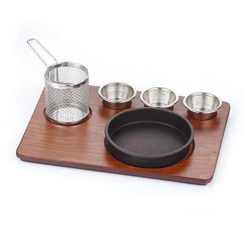 altinbasak mdf fajita sunum seti teflon dokum guvec 35x26 cm fajita sunumu ve sicak servis icin profesyonel set