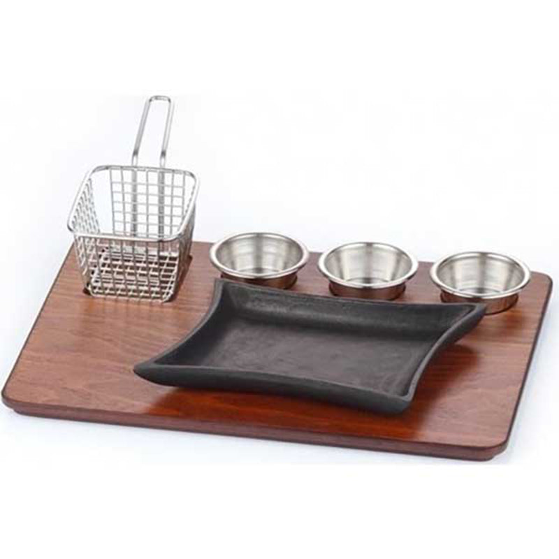 altinbasak mdf fajita sunum seti teflon dokum marmaris 35x26 cm fajita sunumu ve sicak servis icin profesyonel set