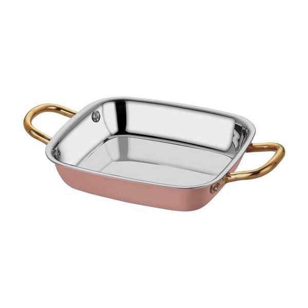 altinbasak multi metal bakir kare sahan 14x16 cm mini porsiyon servis ve sunum ekipmani