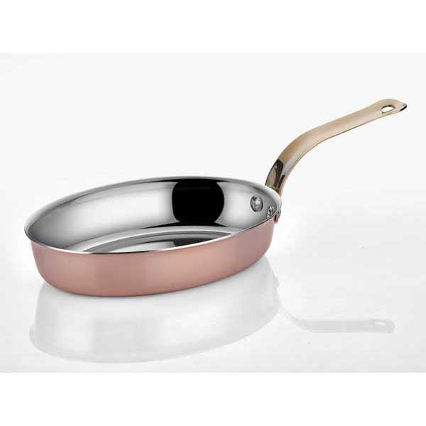 altinbasak multi metal bakir mini oval tava 11x17 cm mini porsiyon servis ve sunum ekipmani