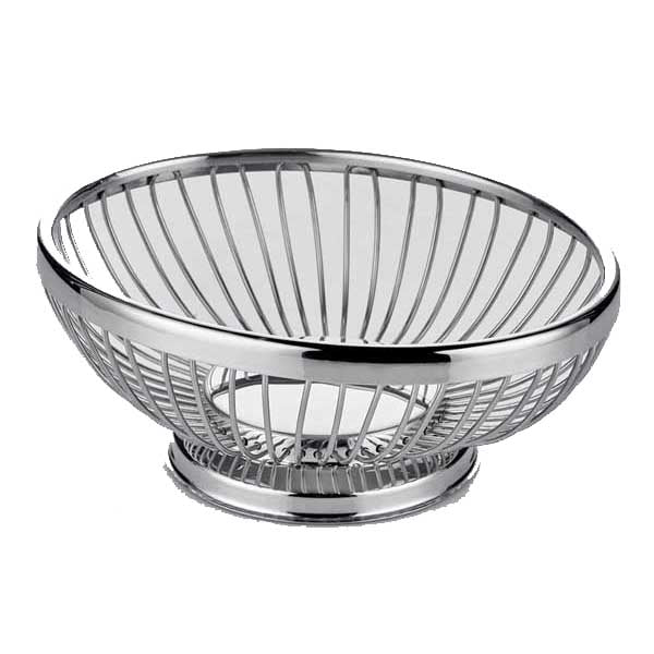 altinbasak paslanmaz oval ekmek ve meyve sepeti 25x18x9 cm ekmek ve meyve sunumu icin sepet