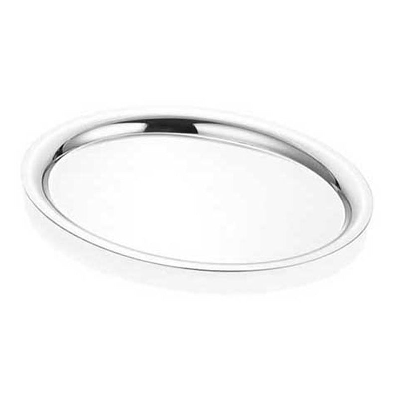 altinbasak paslanmaz oval tepsi 27.5x20x1.5 cm servis ve sunum icin paslanmaz tepsi