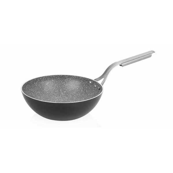 altinbasak regal granit wok tava 32 cm sote ve yuksek isi pisirme icin wok tava