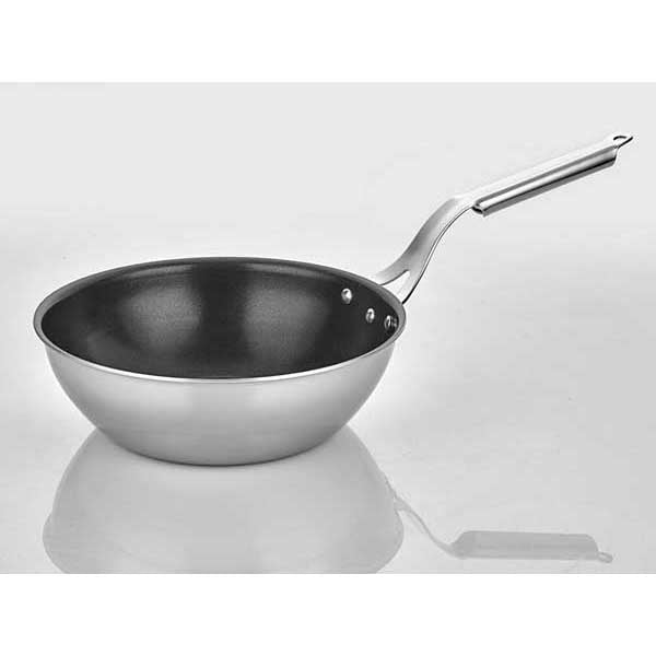 altinbasak silver star yapismaz wok tava 24 cm sote ve yuksek isi pisirme icin wok tava