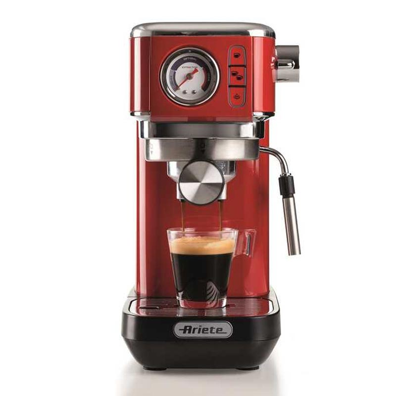 Ariete 1381/13 Moderna Slim Espresso Kahve Makinesi, Kırmızı, kahve aksesuarı