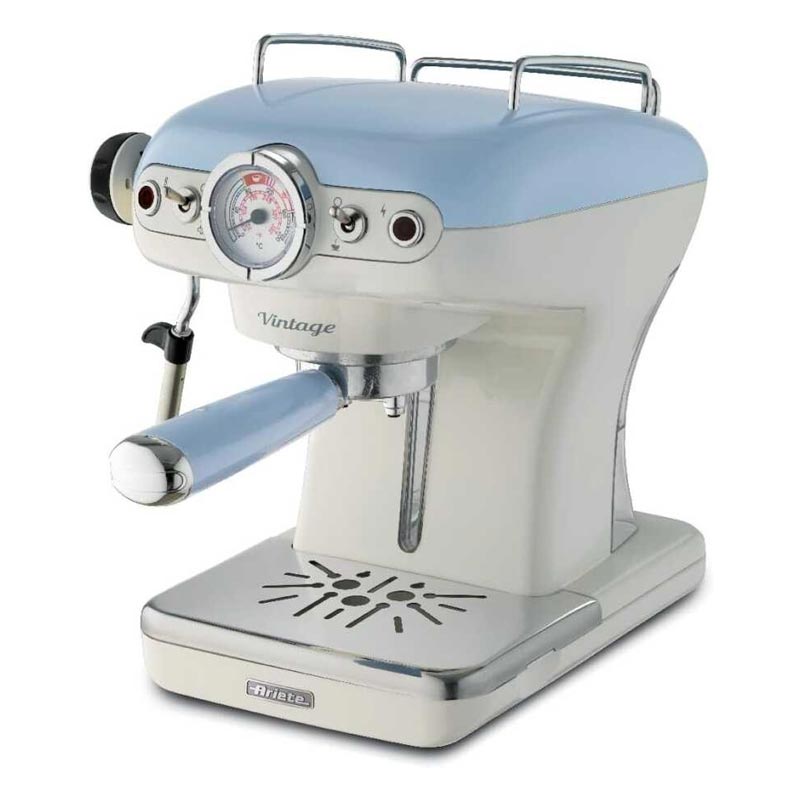 Ariete 1389/15 Vintage Espresso Kahve Makinesi, Mavi, kahve aksesuarı