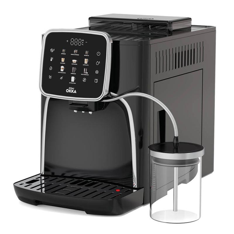 Arzum Okka Espresso Pro M Tam Otomatik Espresso Kahve Makinesi, Siyah Krom, kahve aksesuarı