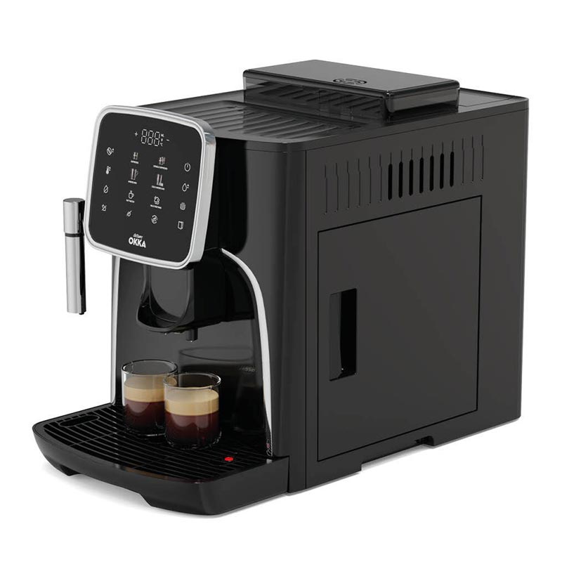 Arzum Okka Espresso Pro Tam Otomatik Espresso Kahve Makinesi, Siyah Krom, kahve aksesuarı