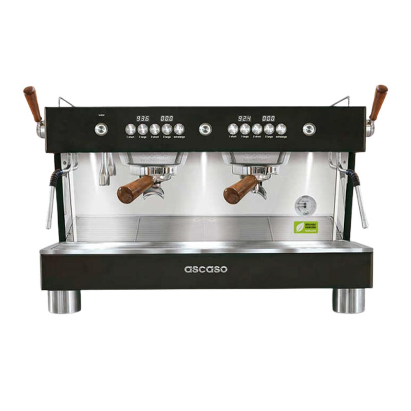 Ascaso Barista T Plus Espresso Kahve Makinesi, 2 Gruplu, Ahşap-Siyah, kahve aksesuarı