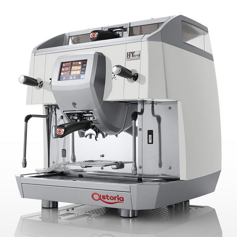 Astoria HYbrid Tam Otomatik Espresso Kahve Makinesi, 1 Gruplu, Beyaz, barista ekipman seti
