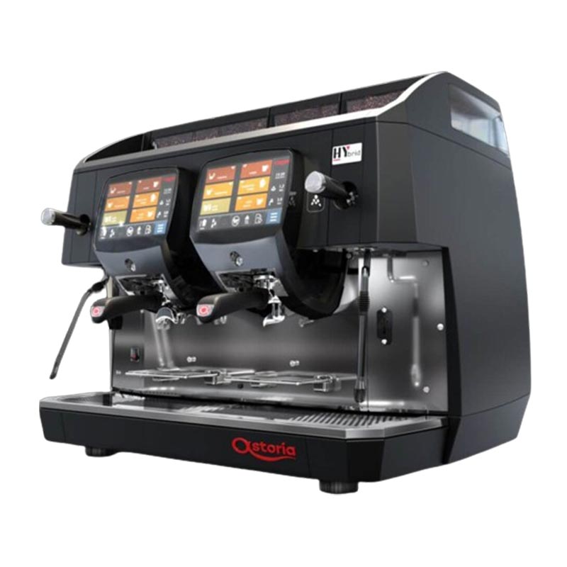 Astoria HYbrid Tam Otomatik Espresso Kahve Makinesi, 2 Gruplu, Siyah, kahve aksesuarı