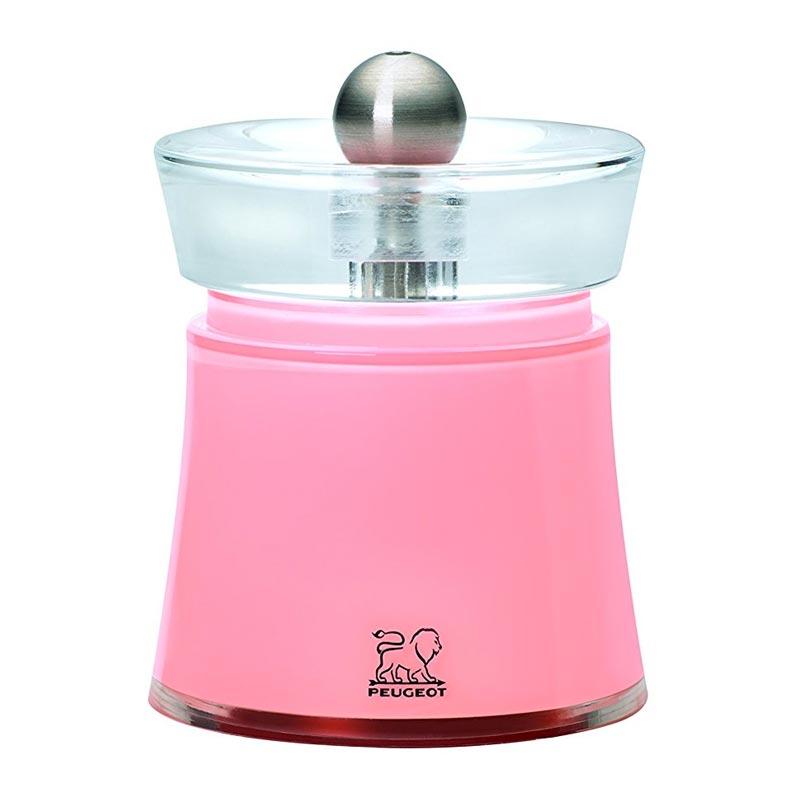 Peugeot Acrylic Bali Tuz Değirmeni, 8 cm, Pembe, tuz değirmeni