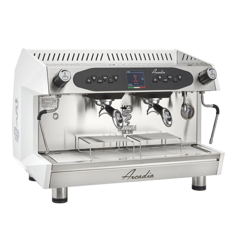 Bezzera Arcadia DE PID Tall Cup Tam Otomatik Espresso Kahve Makinesi, 2 Gruplu, Mat Beyaz, espresso takip aynası