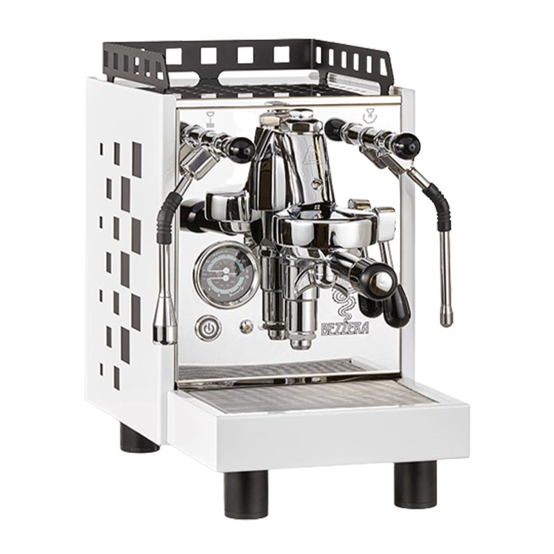 Bezzera ARIA Yarı Otomatik Espresso Kahve Makinesi, 1 Gruplu, Beyaz, espresso takip aynası