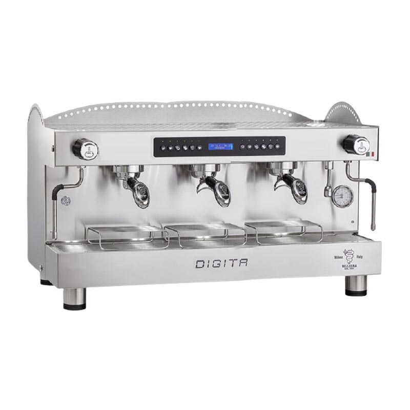 Bezzera DIGITA DE Tall Cup Tam Otomatik Espresso Kahve Makinesi, 3 Gruplu, kahve aksesuarı