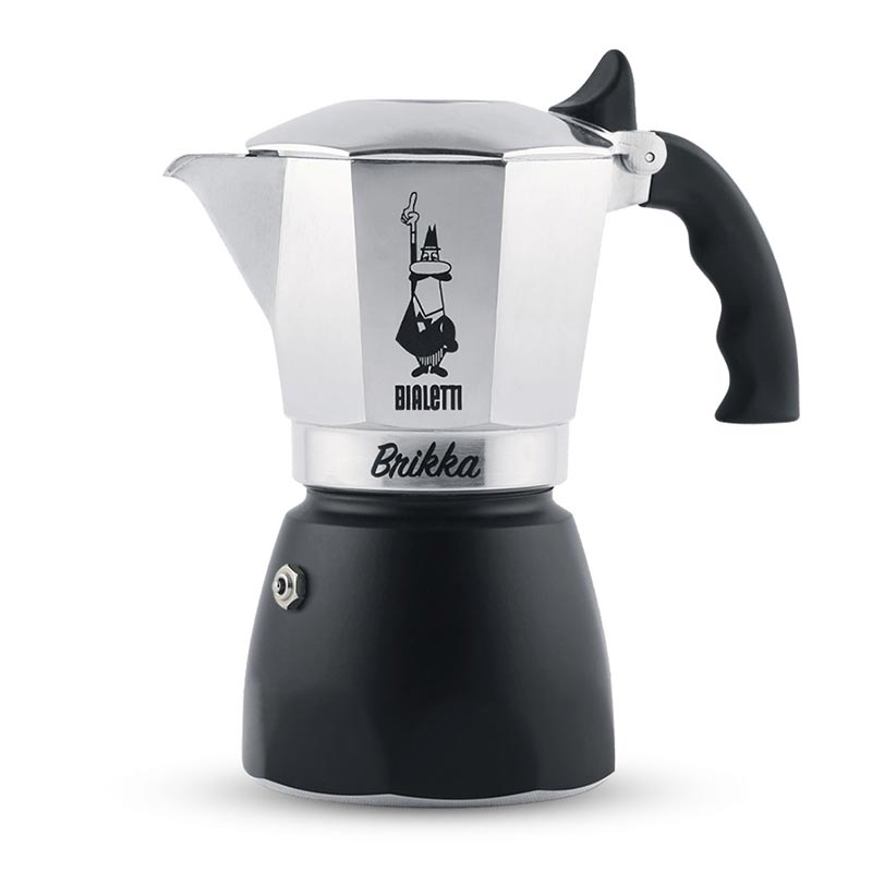 Bialetti New Brikka Moka Pot, 2 Cup, kahve aksesuarı