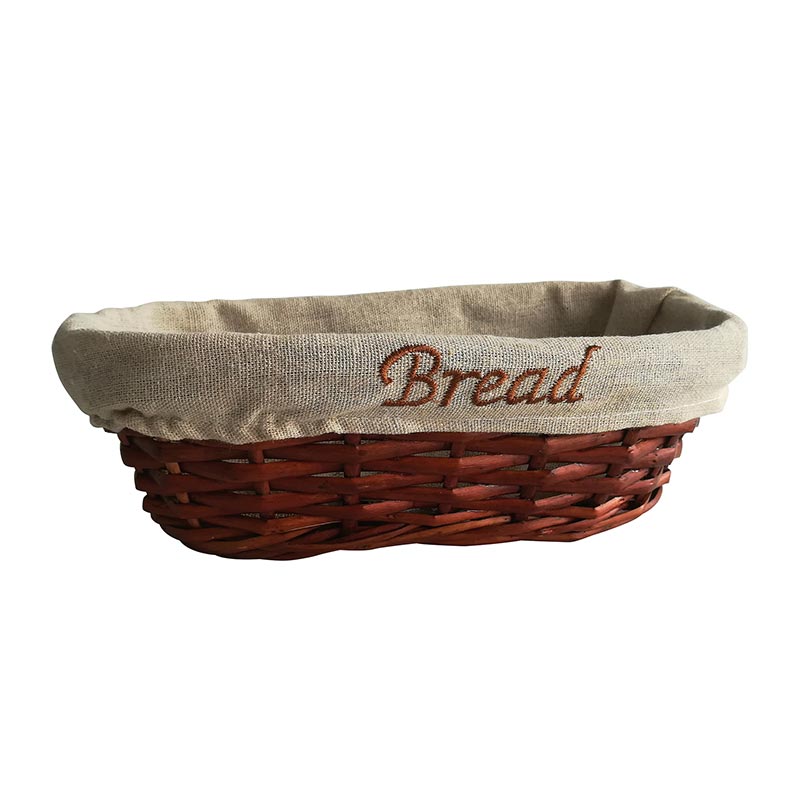 biradli grv908 bezli oval ekmek sepeti 25x12x8 cm profesyonel mutfak ekipmani