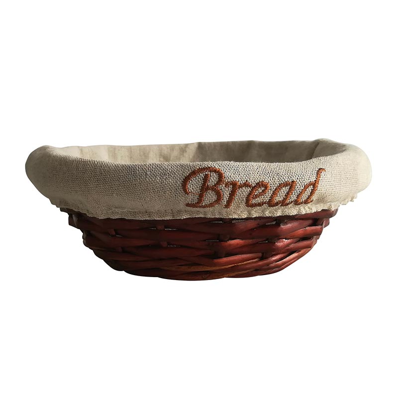 biradli grv902 bezli yuvarlak ekmek sepeti 22x7 cm profesyonel mutfak ekipmani