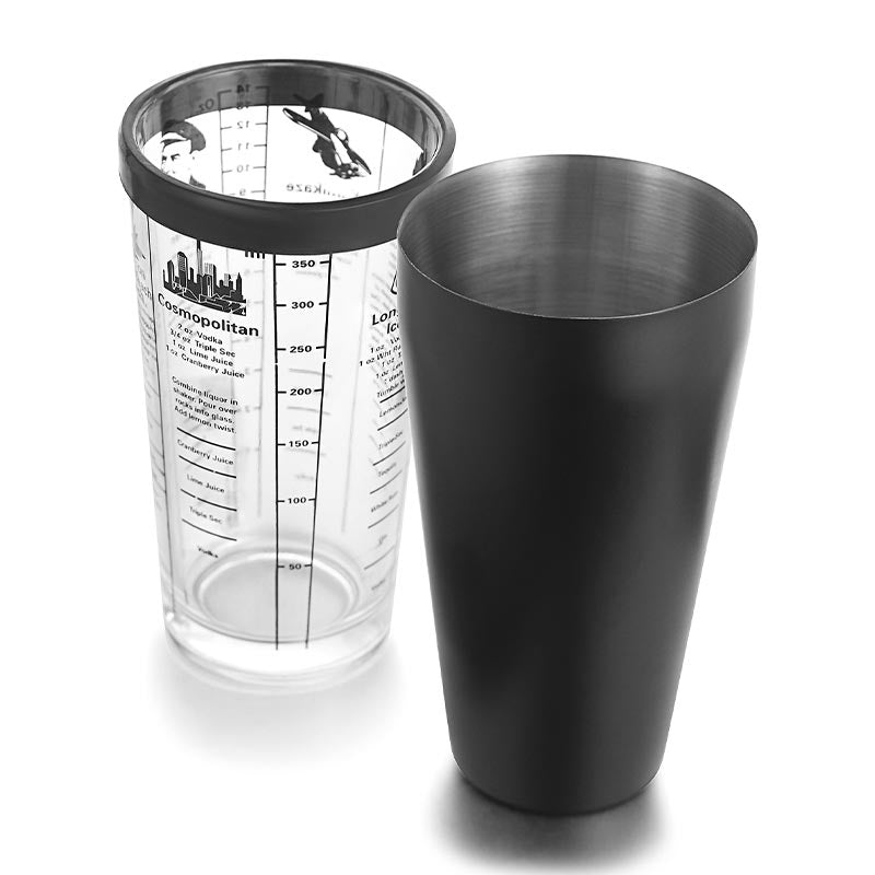 biradli brd3198 boston shaker siyah bar ve kokteyl ekipmani