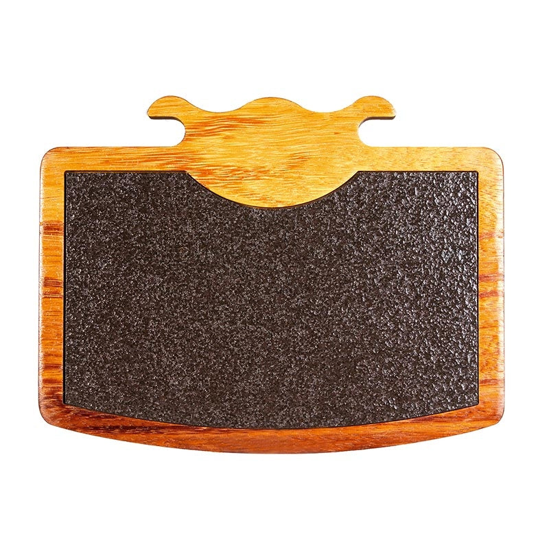 biradli grv1849 boynuzlu bazaltli steak ahsap sunum tahtasi 325x25 cm servis ve sunum ekipmani